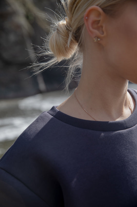 Oversized Graphite Sweatshirt