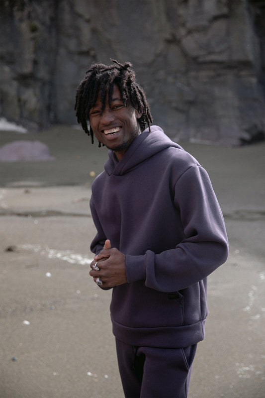 Oversized Graphite Hoodie