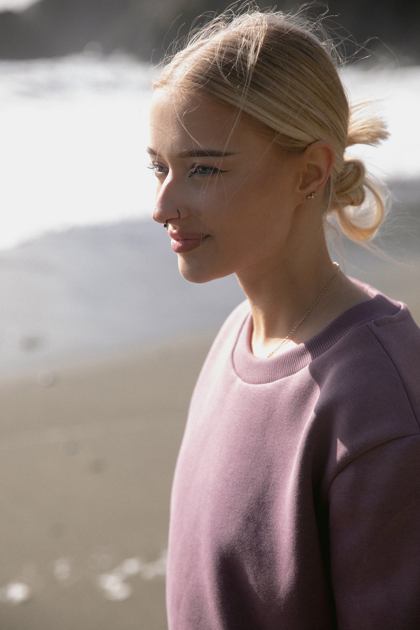 Oversized Mauve Sweatshirt