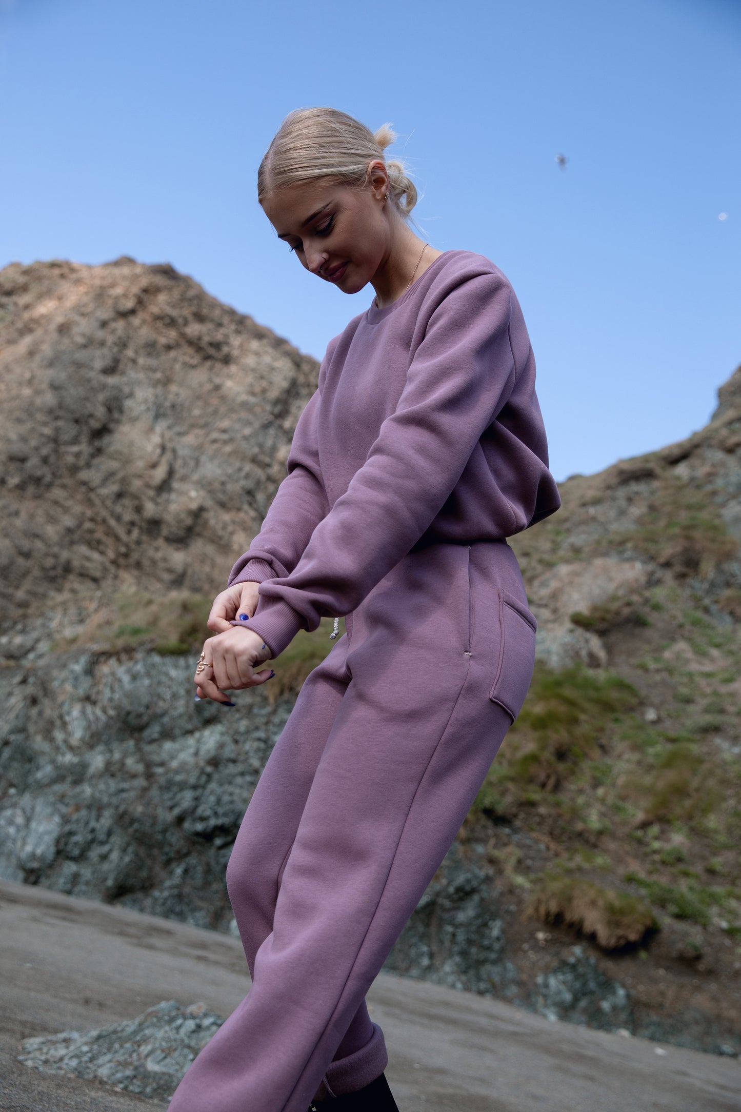 Mauve Tracksuit Joggers