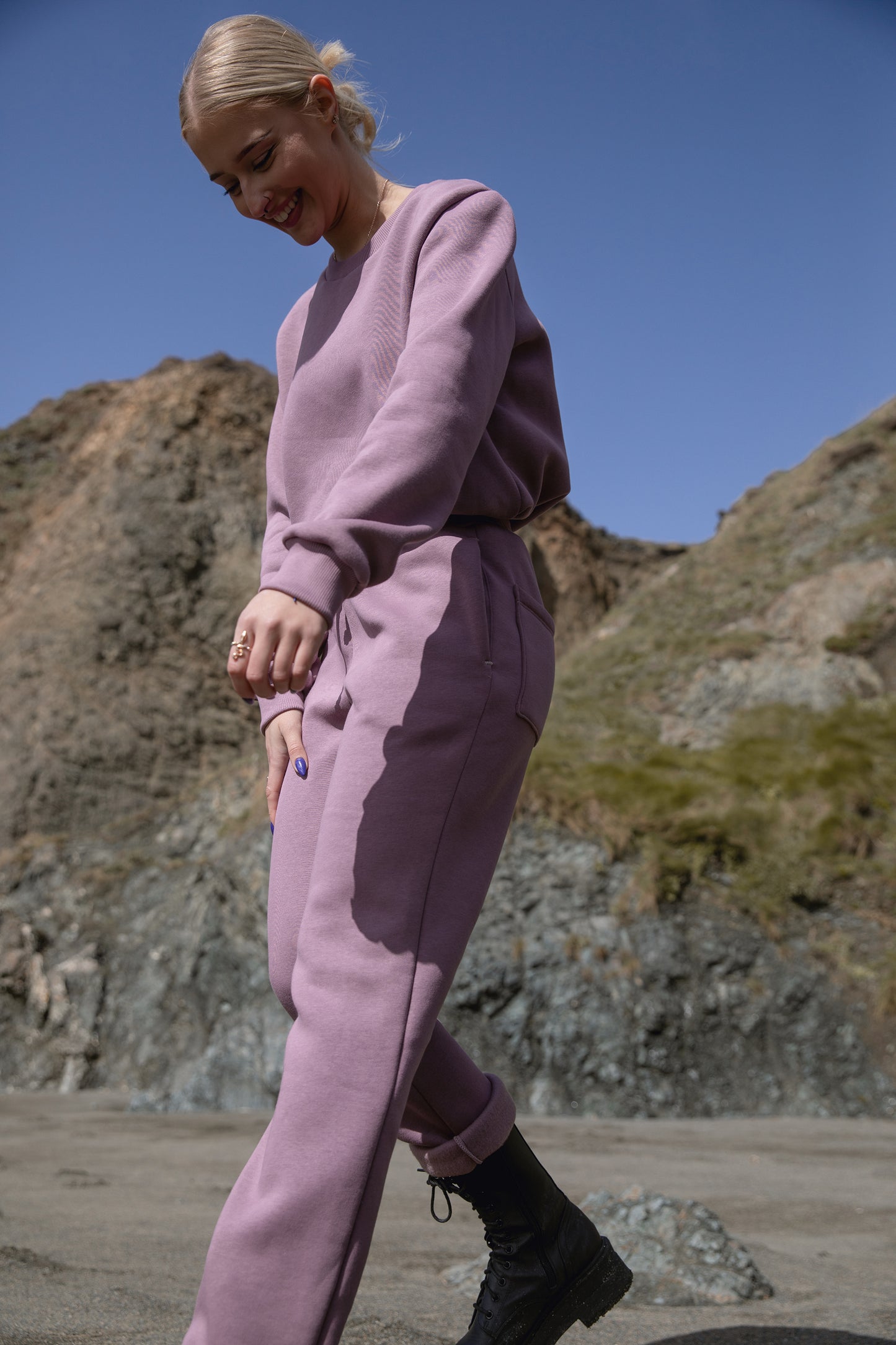 Mauve Tracksuit Joggers