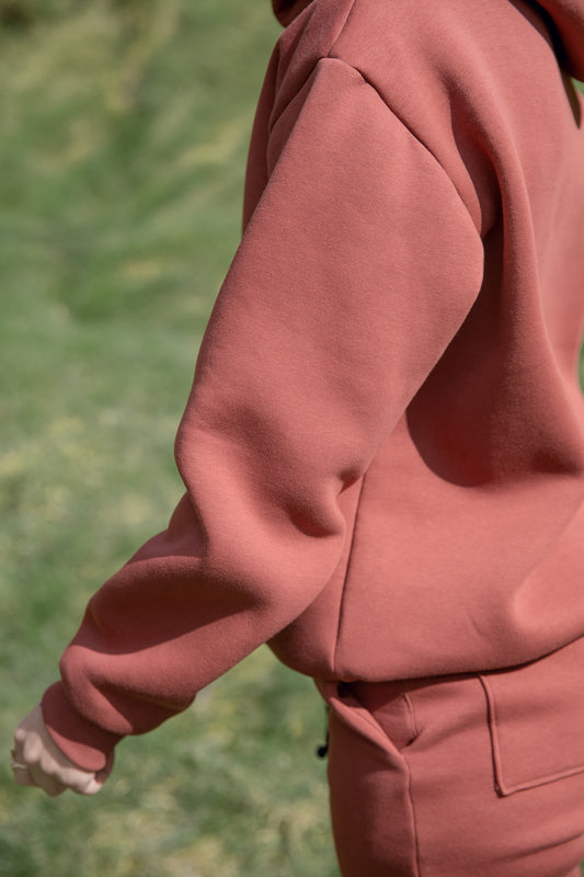 Oversized Brown Hoodie