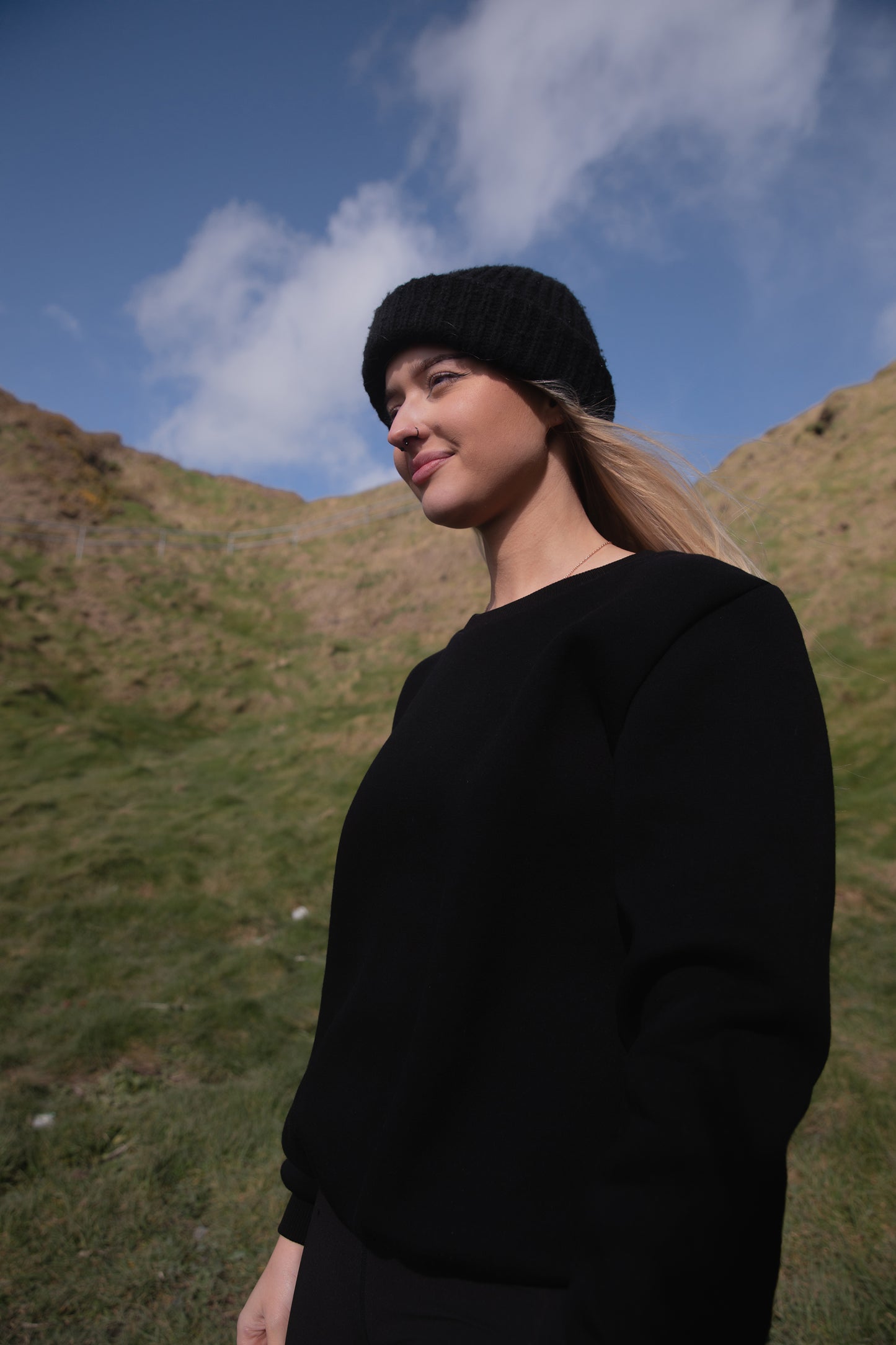 Oversized Black Sweatshirt