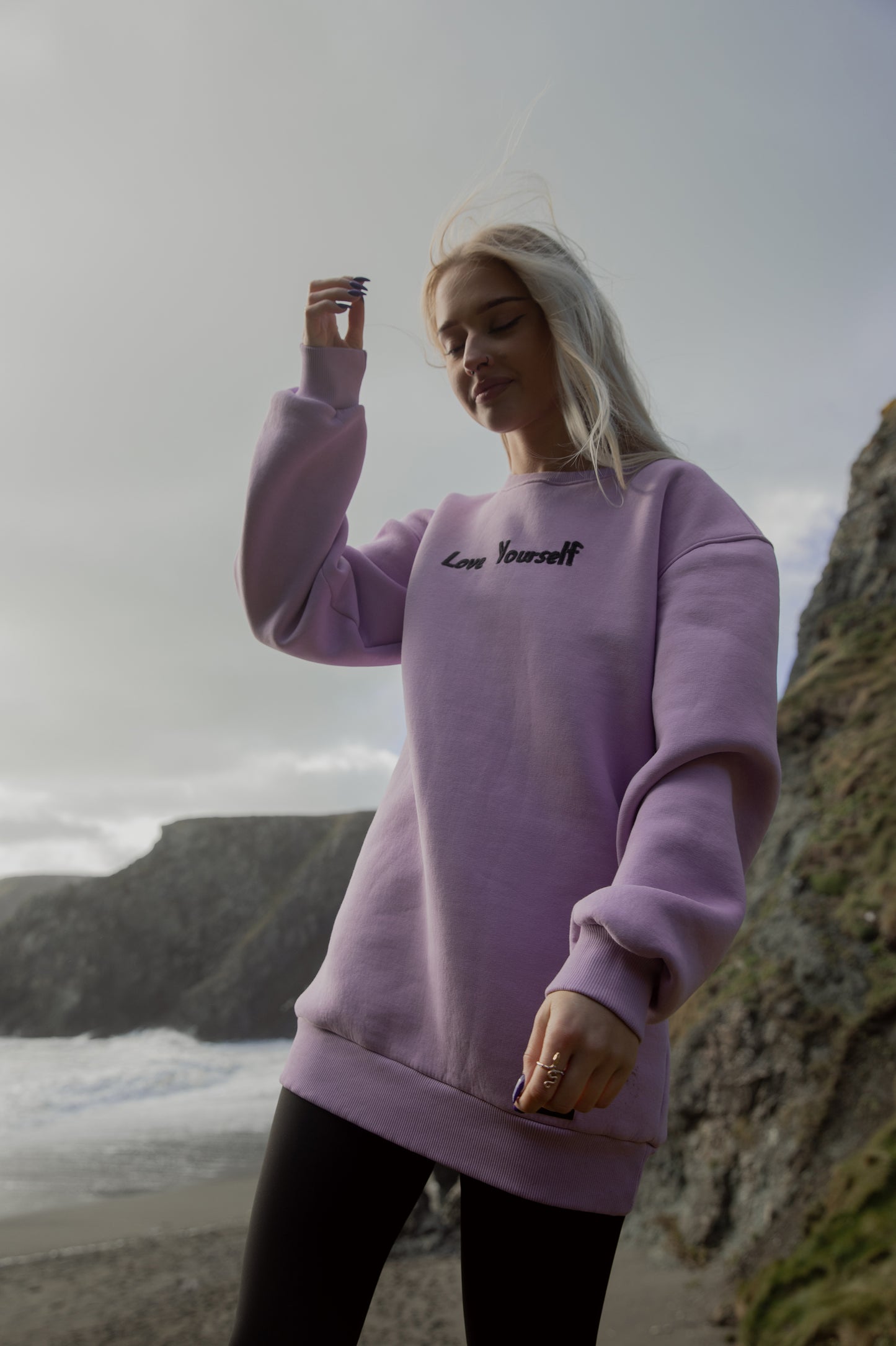 Lavender Long Sweatshirt