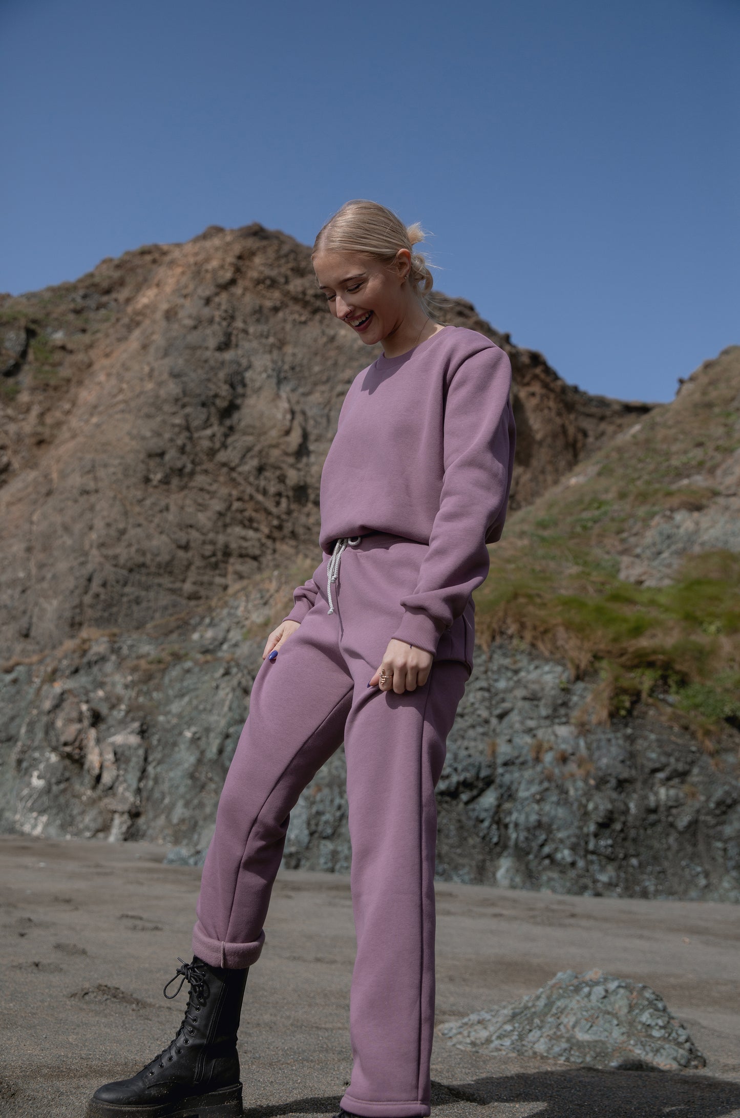 Mauve Tracksuit Joggers