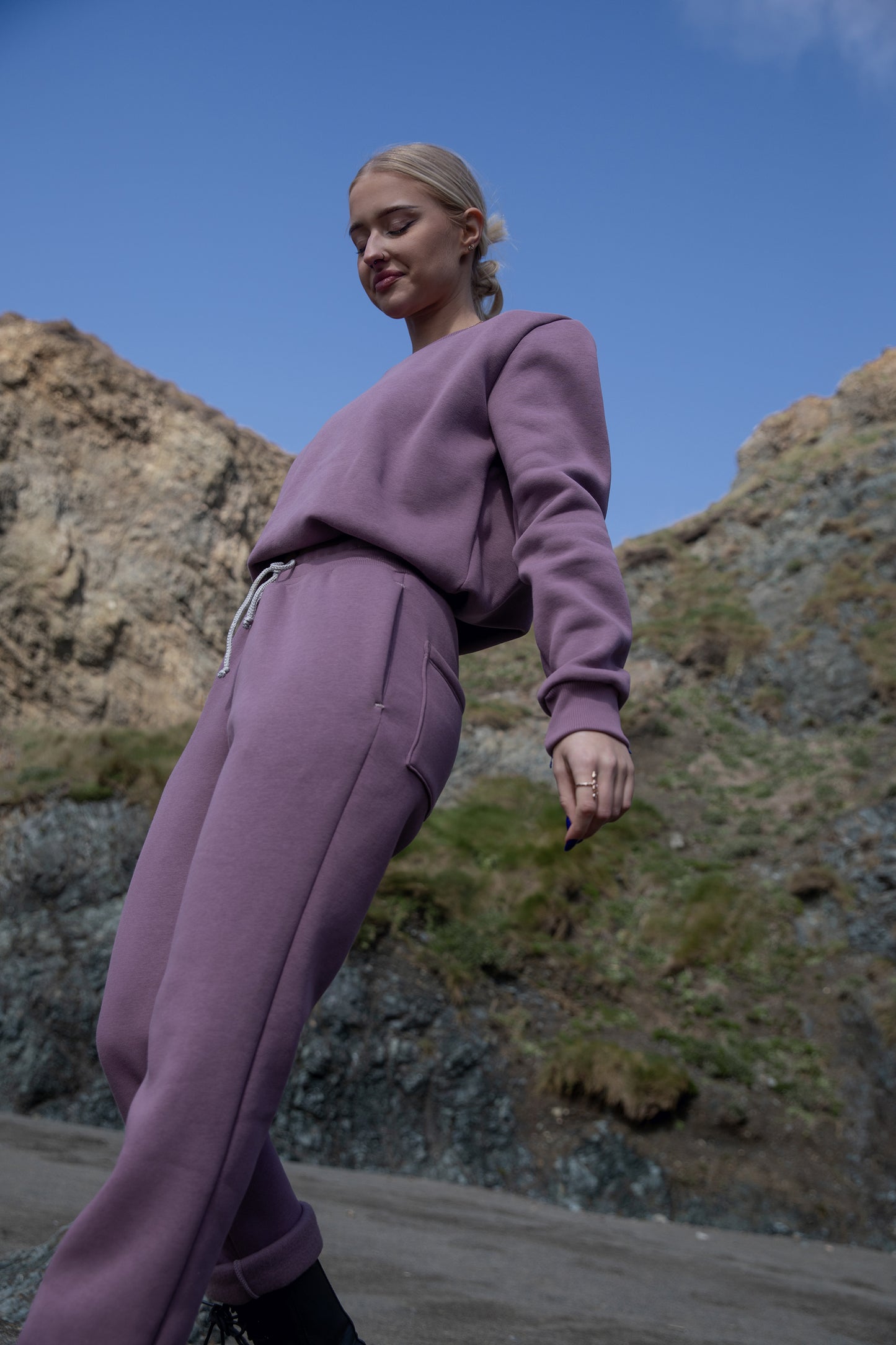 Mauve Tracksuit Joggers