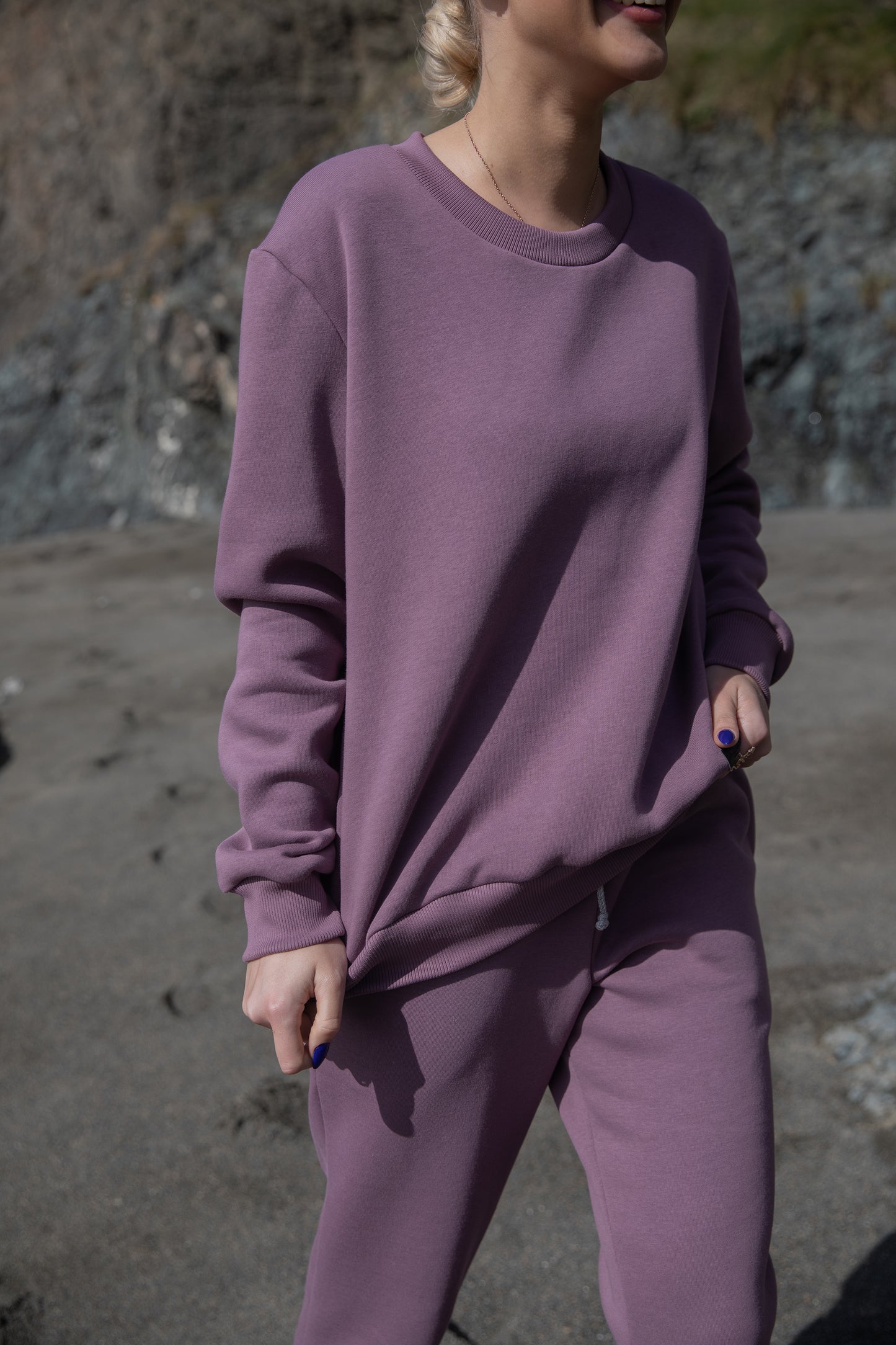 Oversized Mauve Sweatshirt