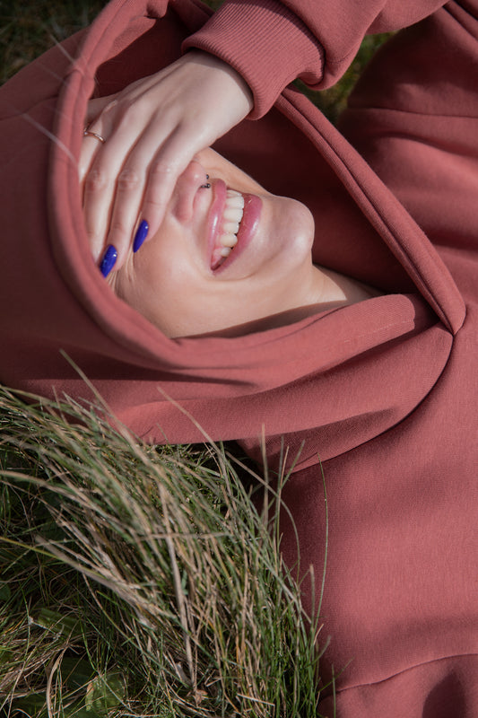 Oversized Brown Hoodie